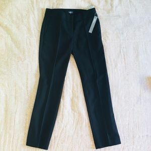 NWT Loft Marisa black straight trouser pants 2P